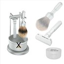 Rasierset FUTUR, 4-teilig mattverchromt